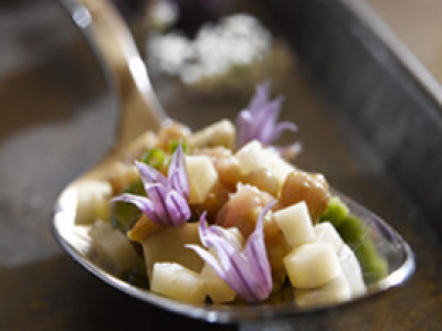 Tartare de veau à la Tomme de Savoie