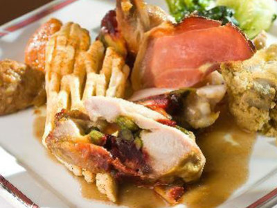 Cuisse de lapin farcie au Comté