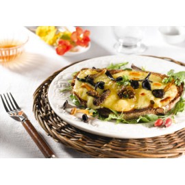 Tartine à la Tomme de Savoie et trompettes